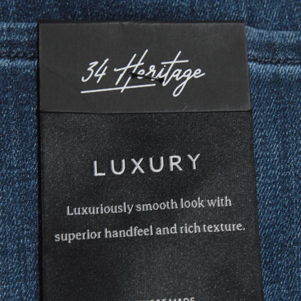 34 Heritage NWT Mid-Rise Straight Leg Jeans Size 42 x 34 US in Blue Cotton Blend